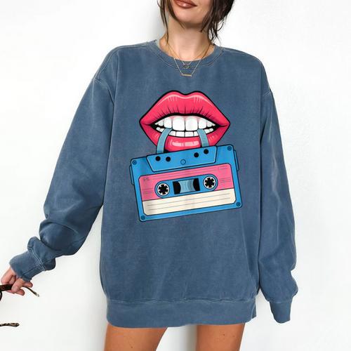 Retro 80s And 90s Cassette Perfect For Nostalgia Comfort Colors Sweatshirt - Figerry