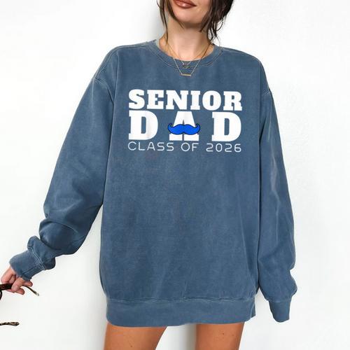Senior Dad 2026 Class Of 2026 Graduation Comfort Colors Sweatshirt - Best Gift Smart