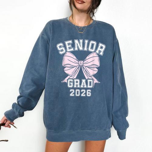 Senior Grad 2026 Class Of 2026 Senior Graduation 2026 Comfort Colors Sweatshirt - Best Gift Smart