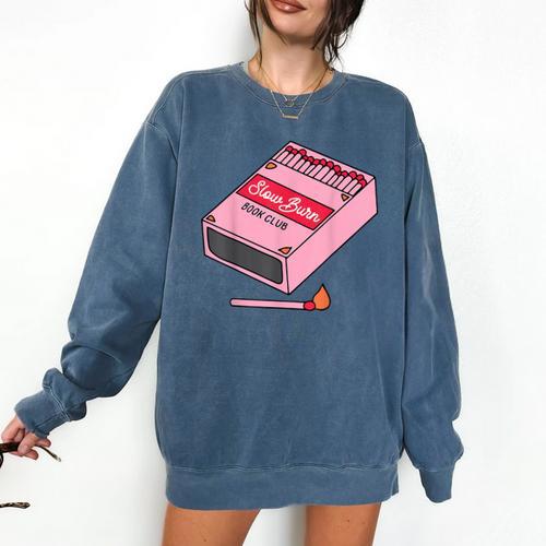 Slow Burn Book Club Comfort Colors Sweatshirt - Bookorys DE