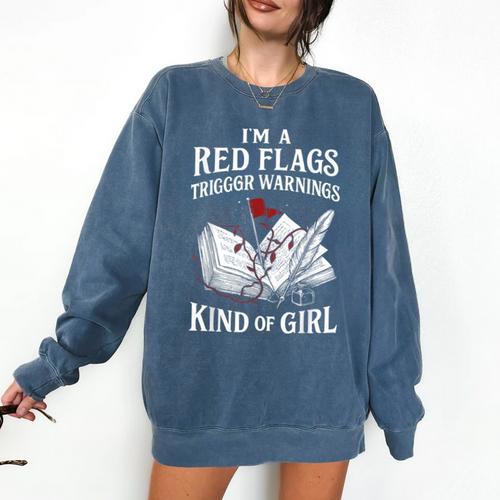 Spicy Book Reader Morally Gray Dark Romance Bookish Comfort Colors Sweatshirt - Bookorys DE