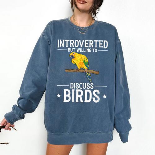Sun Conure Introvert Parrot Bird Sun Conure Comfort Colors Sweatshirt - Raresse