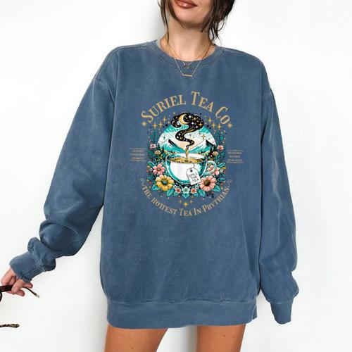 Suriel Tea Spicy Fantasy Romantasy Readers Booktok Bookish Comfort Colors Sweatshirt - Bookorys
