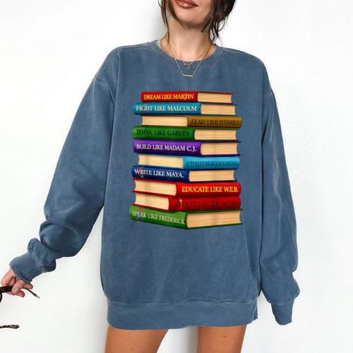 History Month Educated Black Leaders Reading Books Comfort Colors Sweatshirt - Bookorys DE
