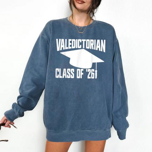 Valedictorian Class Of '26 Graduation 2026 Valedictorian Comfort Colors Sweatshirt - Best Gift Smart