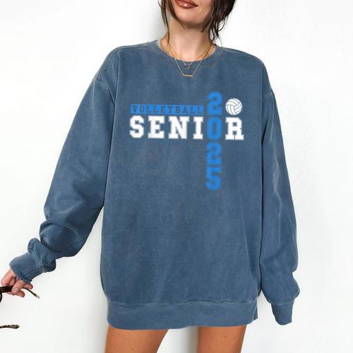 Volleyball Senior Night Volleyball Senior 2025 Graduation 23 Comfort Colors Sweatshirt - Best Gift Smart