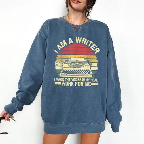Writer Shirt Men Women Author Book Novelist Poet Comfort Colors Sweatshirt - Bookorys