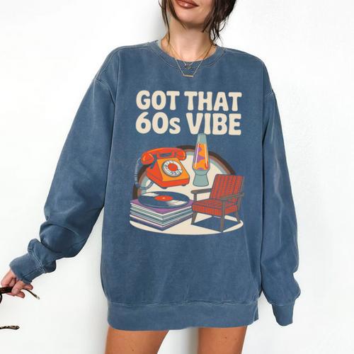 1960s 60s Reunion Nostalgia Memories Music School Grew Up Premium Tri-Blend Comfort Colors Sweatshirt - Figerry