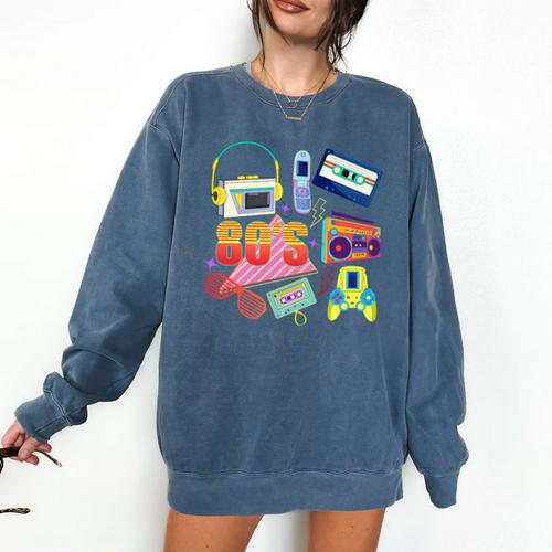 80's Vintage Cassette Tape Nostalgia Mixtape Era 1980s Retro Premium Tri-Blend Comfort Colors Sweatshirt - Figerry