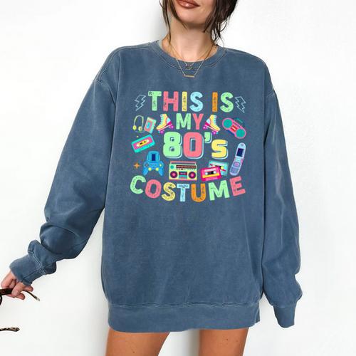 This Is My 90s Costume Mixtape Era Outfits Nostalgia 1990s Premium Tri-Blend Comfort Colors Sweatshirt - Figerry