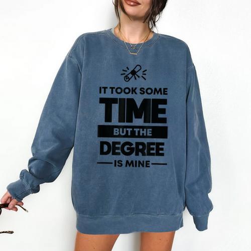 Adult College Graduation Comfort Colors Sweatshirt - Best Gift Smart