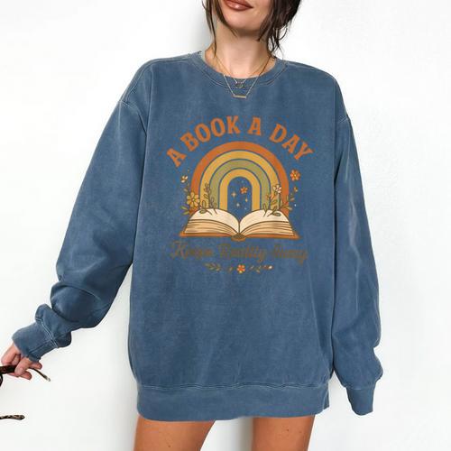 A Book A Day Keeps Reality Away Reading Comfort Colors Sweatshirt - Bookorys