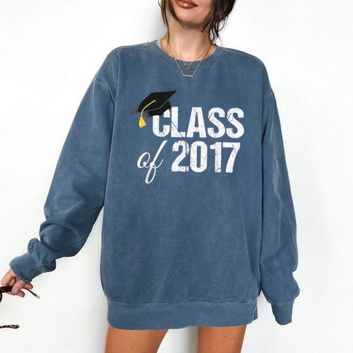 Class Of 2017 Senior Graduation Comfort Colors Sweatshirt - Best Gift Smart