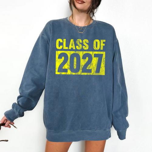 Class Of 2027 Future Graduation Tee T-Shirt Comfort Colors Sweatshirt - Best Gift Smart