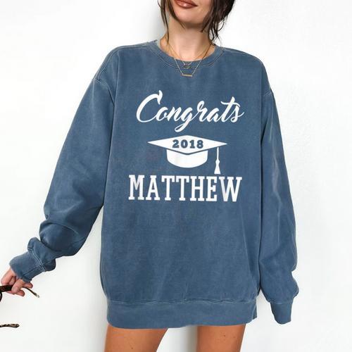 Congrats 2018 Matthew College High School Graduation T-Shir Comfort Colors Sweatshirt - Best Gift Smart