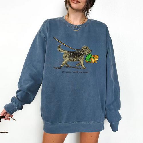 Corduroy Time I Took You Home Teddy Bear Children's Book Comfort Colors Sweatshirt - Bookorys DE