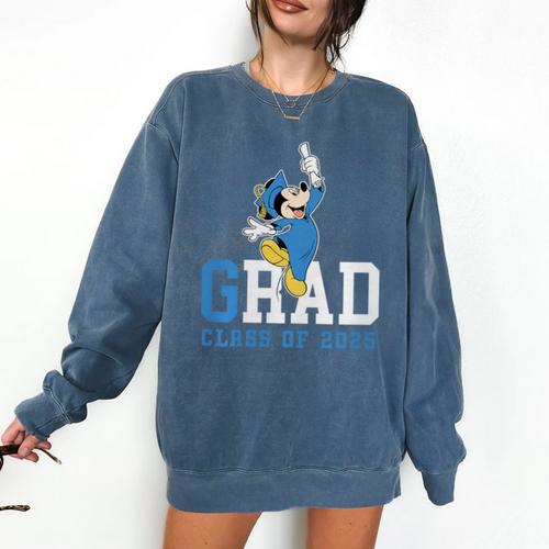 Disney Mickey Mouse 2025 Graduation Class Of '25 Rad Grad Premium Tri-Blend Comfort Colors Sweatshirt - Best Gift Smart