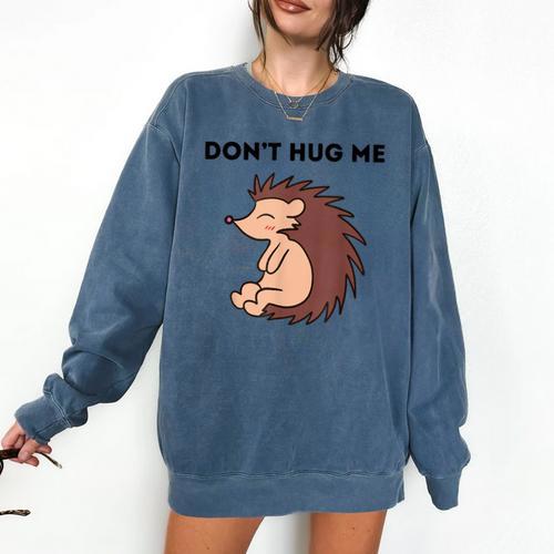 Don't Hug Me Porcupine Or Hedgehog Introvert Comfort Colors Sweatshirt - Raresse