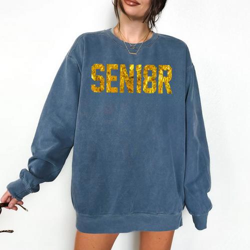 Graduation Party SEN18R Senior 2018 High School T-Shirt Comfort Colors Sweatshirt - Best Gift Smart