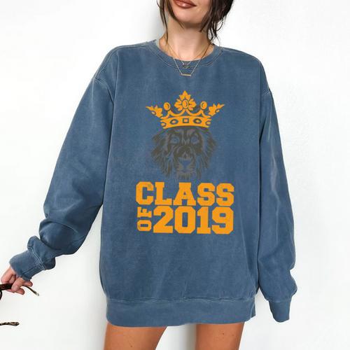High School King Graduation Shirt Class Of 2019 Seniors Comfort Colors Sweatshirt - Best Gift Smart