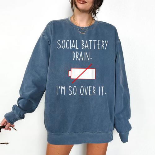 I'm So Over It Saying For Introvert And Shy People Comfort Colors Sweatshirt - Raresse