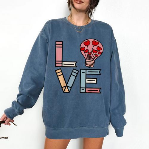 Love Books Reading Comfort Colors Sweatshirt - Bookorys DE