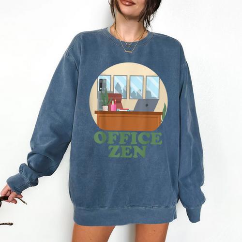 Office Zen Introvert Office Staff Secretary Employee Admin Comfort Colors Sweatshirt - Raresse