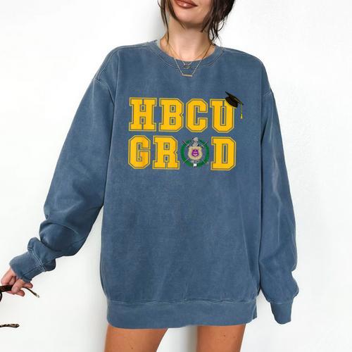Omega Psi Phi Fraternity Paraphernalia HBCU Graduation Comfort Colors Sweatshirt - Best Gift Smart