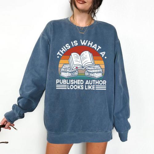 Published Author Book Writer Book Writing Novelist Premium Tri-Blend Comfort Colors Sweatshirt - Bookorys