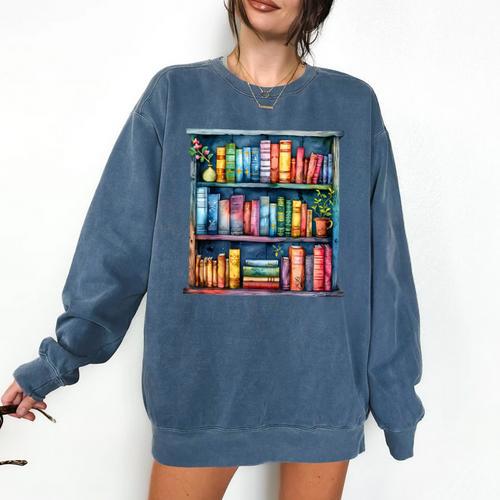 Reading And Bookcase Magic Book Premium Comfort Colors Sweatshirt - Bookorys UK