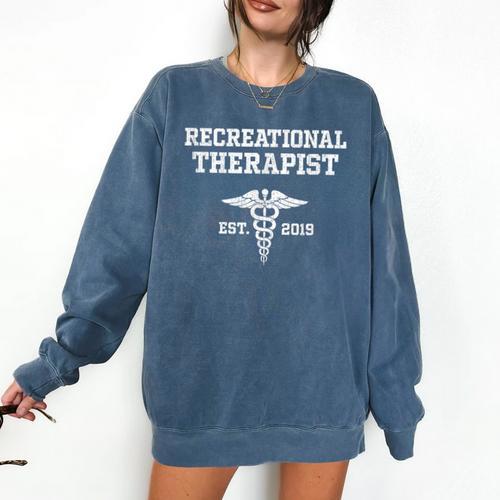 Recreational Therapy Recreational Therapist Graduation Comfort Colors Sweatshirt - Best Gift Smart