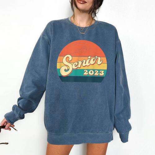 Senior 2023 Graduation My Last First Day Of Class Of 2023 Comfort Colors Sweatshirt - Best Gift Smart