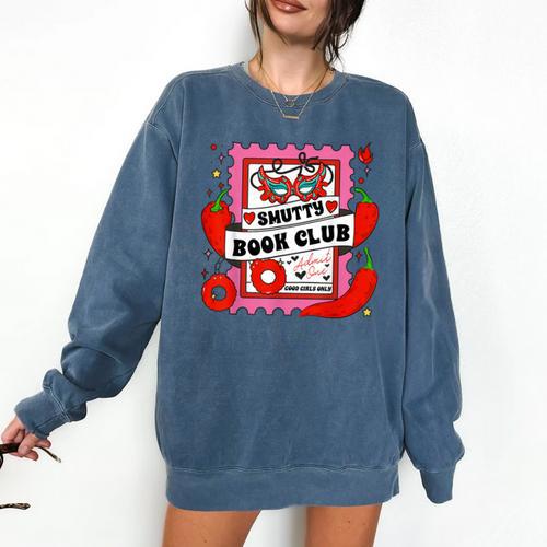 Smut Reader Smutty Vibes Spicy Romance Smutty Book Club Comfort Colors Sweatshirt - Bookorys