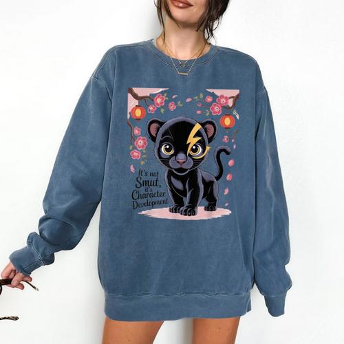 Spicy Romance Character Development Book Reader Design Comfort Colors Sweatshirt - Bookorys