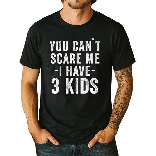 3 Kids Mom Of Three Dad Of 3 Children Parents Men's Casual T-Shirt - Father's Day Fun