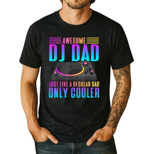 Awesome DJ Dad DJ Music Men's Casual T-Shirt - Father's Day Fun