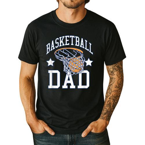 Basketball Dad Coach Sports Fan Men's Casual T-Shirt - Father's Day Fun