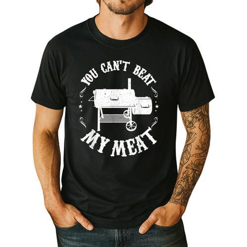 BBQ Pit Reverse Flow Smoker Accessory Dad Grill Men's Casual T-Shirt - Father's Day Fun
