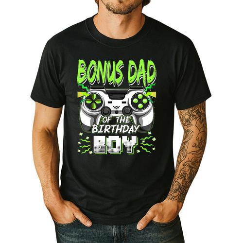 Bonus Dad Of The Birthday Boy Video Game Bday Party Men's Casual T-Shirt - Father's Day Fun