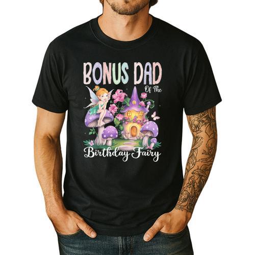 Bonus Dad Of The Birthday Fairy 1St Birthday Girl Party Men's Casual T-Shirt - Father's Day Fun