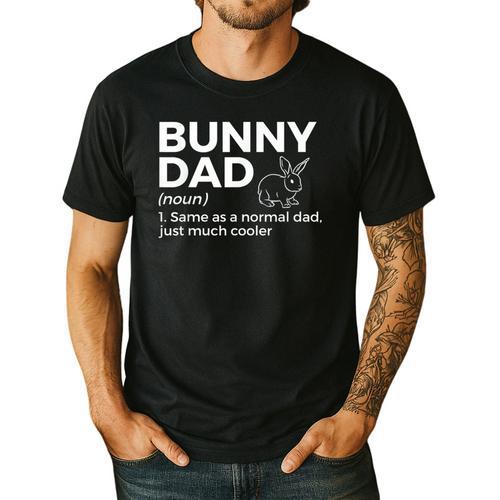 Bunny Dad Definition Rabbit Lover Men's Casual T-Shirt - Father's Day Fun