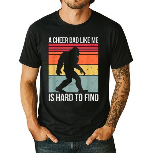 Cheer Dad Cheerleading Bigfoot Men's Casual T-Shirt - Father's Day Fun