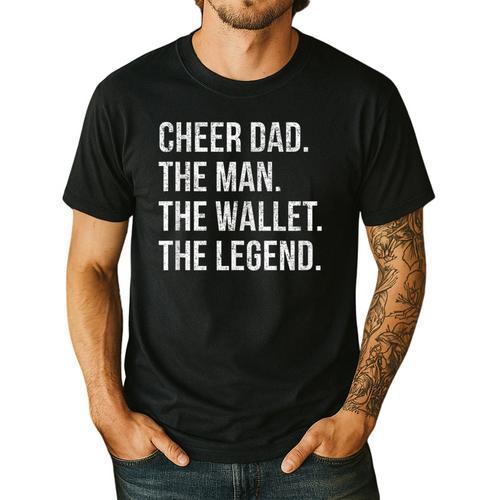 Cheer Dad Cheerleading Men's Casual T-Shirt - Father's Day Fun