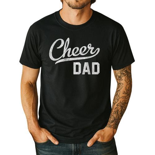 Cheer Dad Proud Cheerleading Dad Small Men's Casual T-Shirt - Father's Day Fun