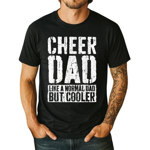 Cheer Dad Shirt Men Fathers Day Cheer Dad Men's Casual T-Shirt - Father's Day Fun