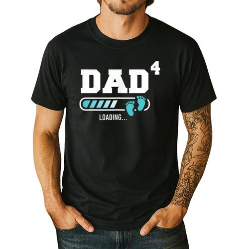 Dad 4 Fourth Time Dad Dad Of Four Men's Casual T-Shirt - Father's Day Fun