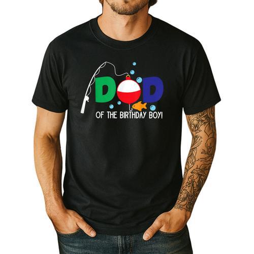 Dad Of The Big One Fishing Boy First Birthday Ofishally Men's Casual T-Shirt - Father's Day Fun
