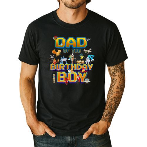 Dad Of The Birthday Boy Brainrot Meme Kids Teens Boys Men's Casual T-Shirt - Father's Day Fun