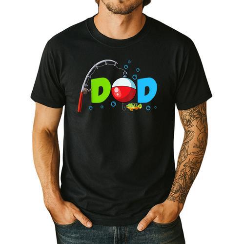 Dad Of The Birthday Boy Birthday Fishing Family Men's Casual T-Shirt - Father's Day Fun