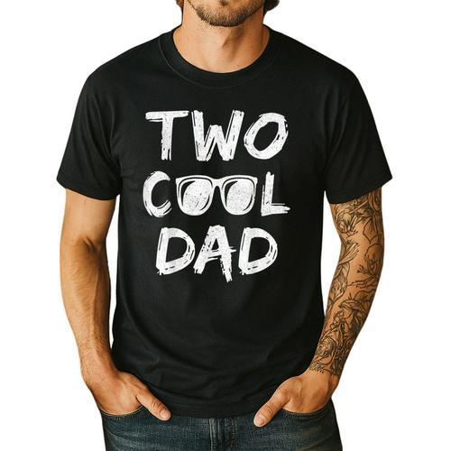 Dad Of The Birthday Boy Two Cool 2nd Bday Family Matching Men's Casual T-Shirt - Father's Day Fun